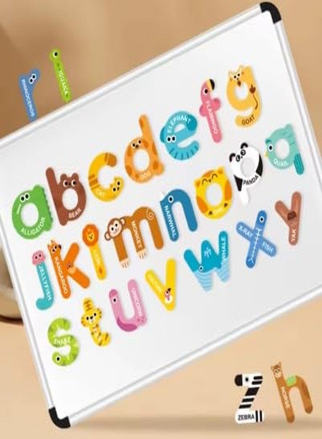 Guellix Educational Magnetic Puzzle, Alphabet and Numbers Learning Toy, Fridge Magnets for Children 3-6 Years (Capital Character) - Image 2